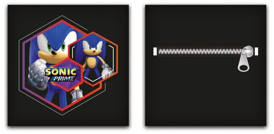 Sonic a sündisznó párna, díszpárna levehető huzattal 35x35 cm Velúr