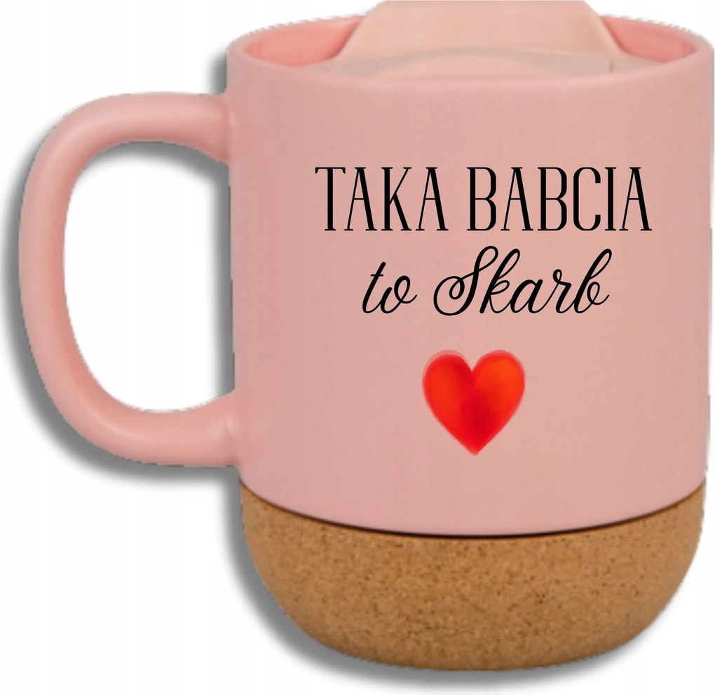 Rózsaszín Bögre Parafa Vicces Ajándék Nagymama Napja Ilyen Nagymama Kincs