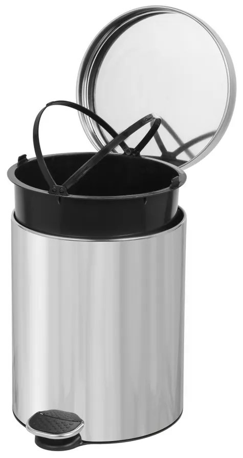 Alda Soft Close Freedom Fresh 5 l pedálosszemetes, rozsdamentes acél, fényes, 5 l