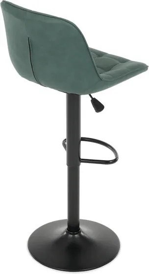 Bárszék zöld színben, szövet kárpittal AUB-V3066 GRN3