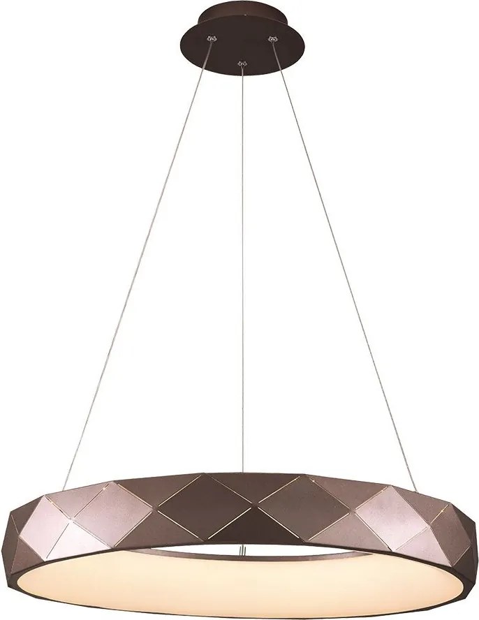 PREZENT 18416 CANVAS Modern Led Függesztett Lámpa Fehér, Kávé LED IP20