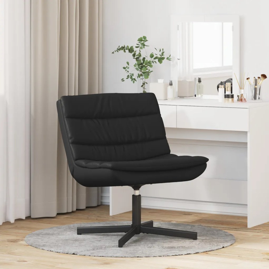 Forgószék Fekete 63 x 75 x 76 cm Fényes PU