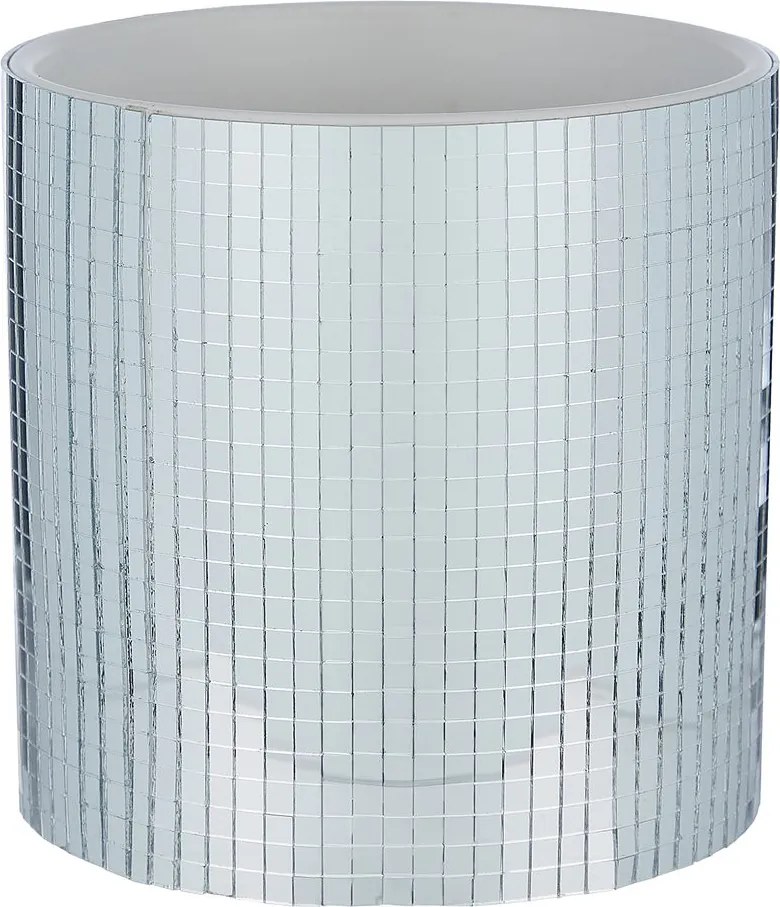 DISCO kaspó, ezüst Ø 11 cm