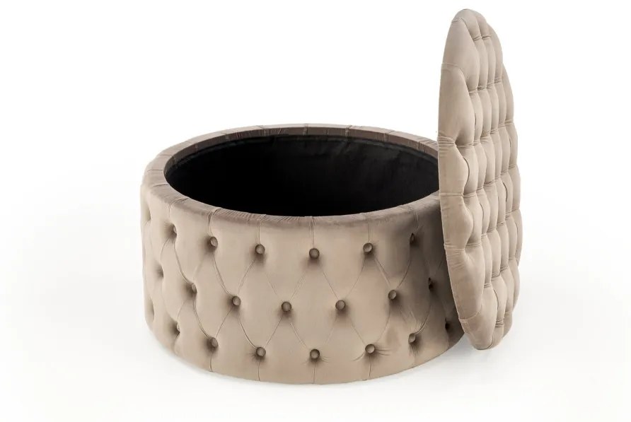 Nunez puff bézs 70 cm-es