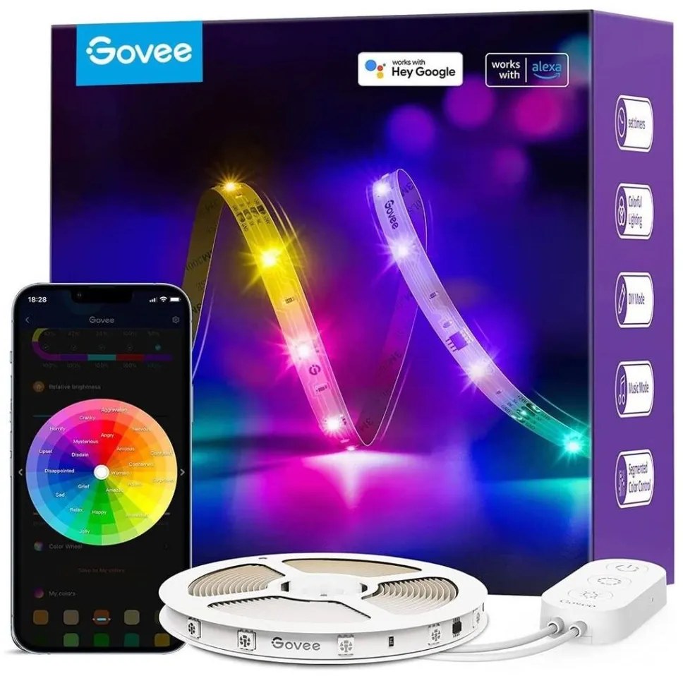 Govee - Wi-Fi RGBIC Smart PRO LED Szalag 5m
