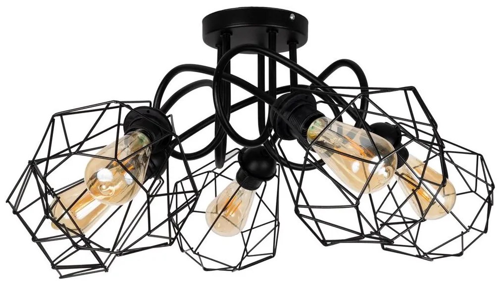 HEXE Felületre szerelhető csillár DIAMENT 5xE27/60W/230V HX0132