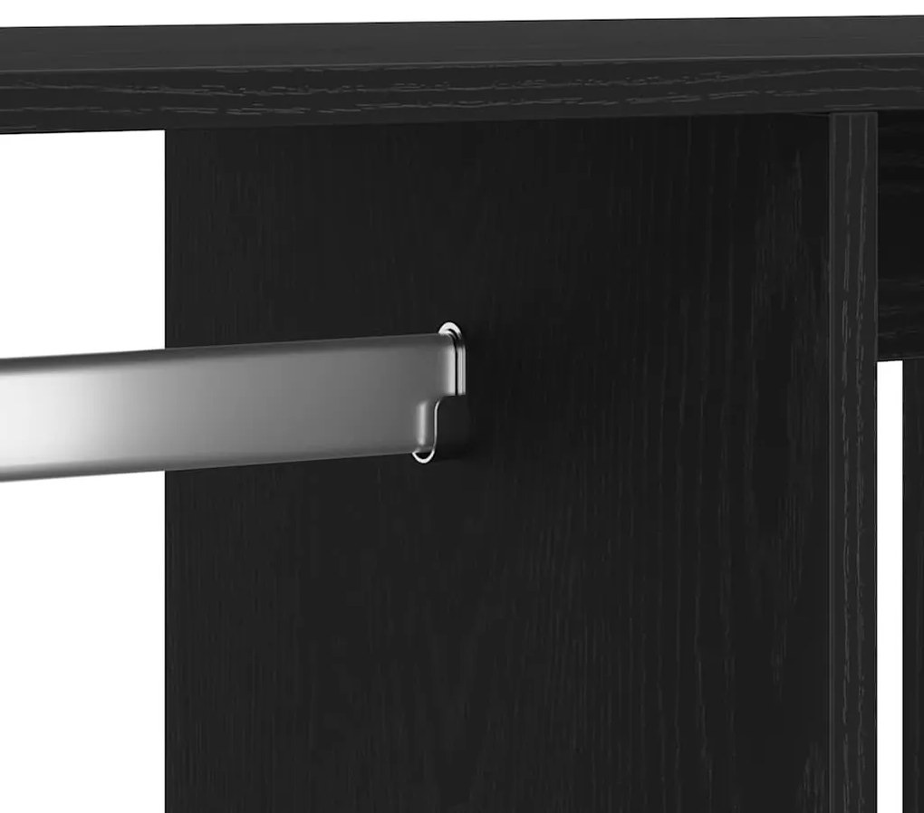 fekete tölgyfa ruhásszekrény 80 x 40 x 110 cm