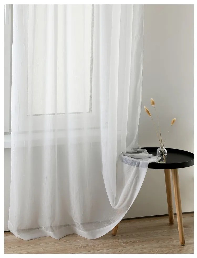 Fehér átlátszó függöny 280x300 cm Kresz – Homede