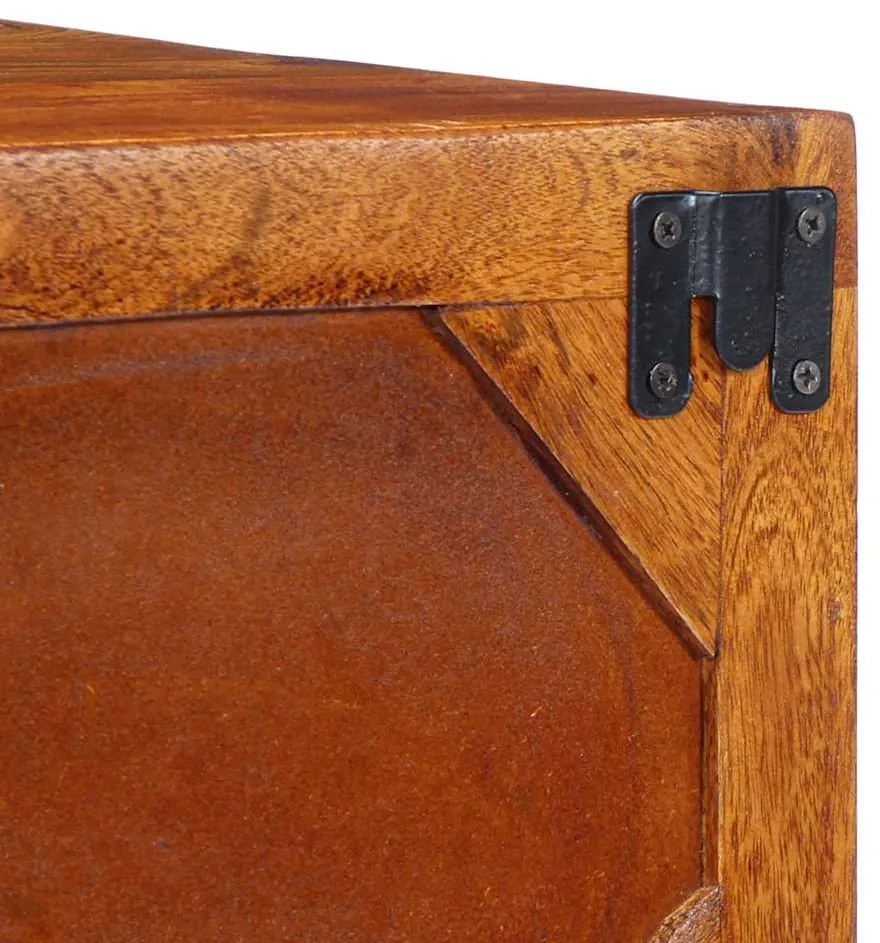 tömör akácfa többszínű TV-szekrény 100x30x22