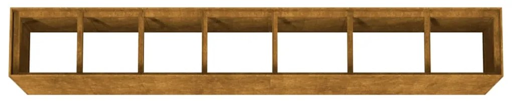 corten acél kerti magaságyás 280x40x80 cm