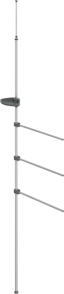 vidaXL alumínium törülközőtartó 47 x 280 cm