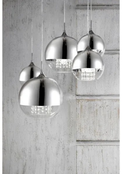 Maytoni P140-PL-170-5-N - Csillár zsinóron FERMI 5xE27/60W/230V króm