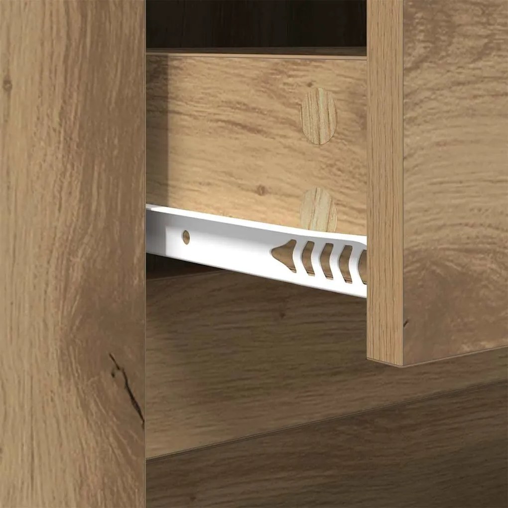 vidaXL Dohányzóasztal Artisan tölgy 102 x 44,5 x 50 cm Faanyag