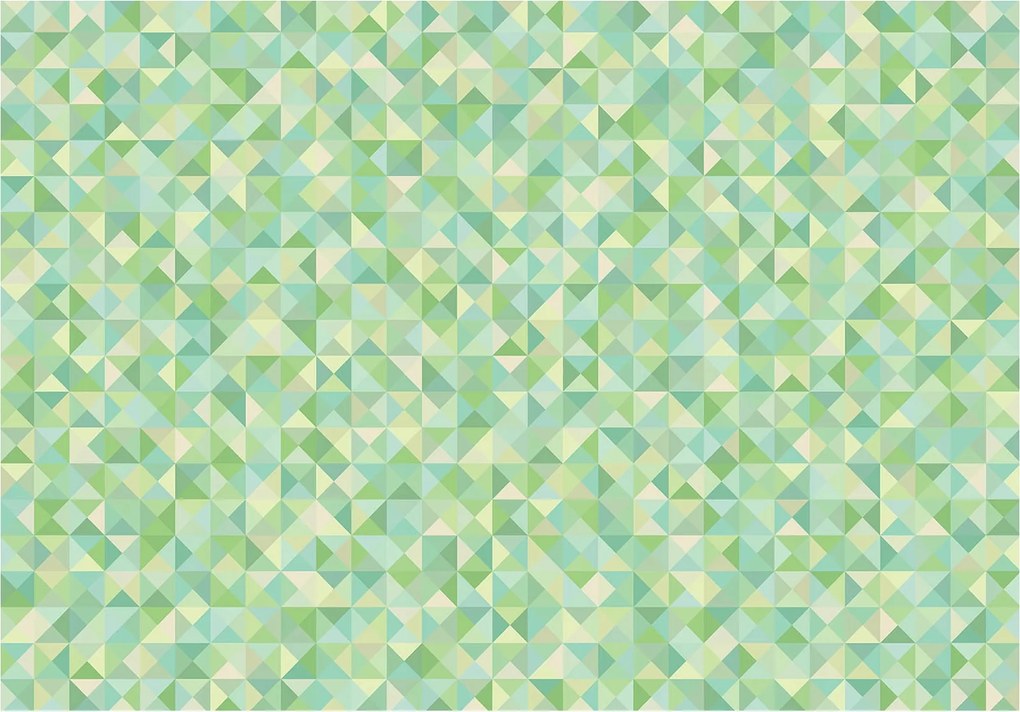 Fotótapéta Zöld háromszögek Geometria Mozaik Színátmenet 520x318 vinil +ragasztó