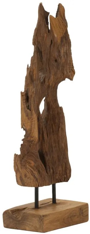 Akar szobor teak 18x13x55cm