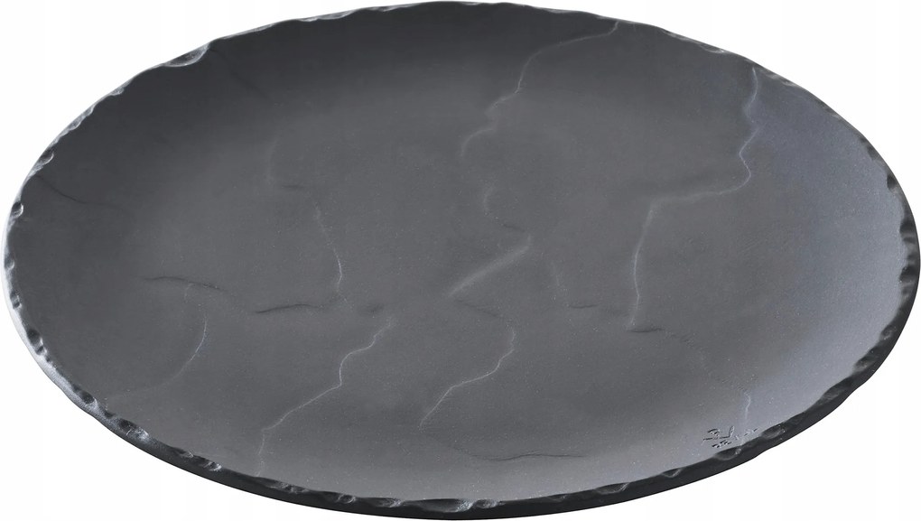 Revol Basalt kerek tányér 32 cm fekete