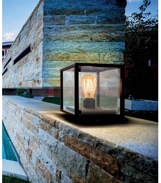 Redo 9109 - VITRA kültéri lámpa 1xE27/15W/230V IP54 fekete