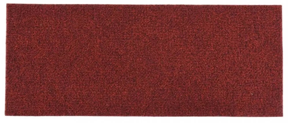 15 db piros négyszögletes öntapadó lépcsőszőnyeg 60 x 25 cm
