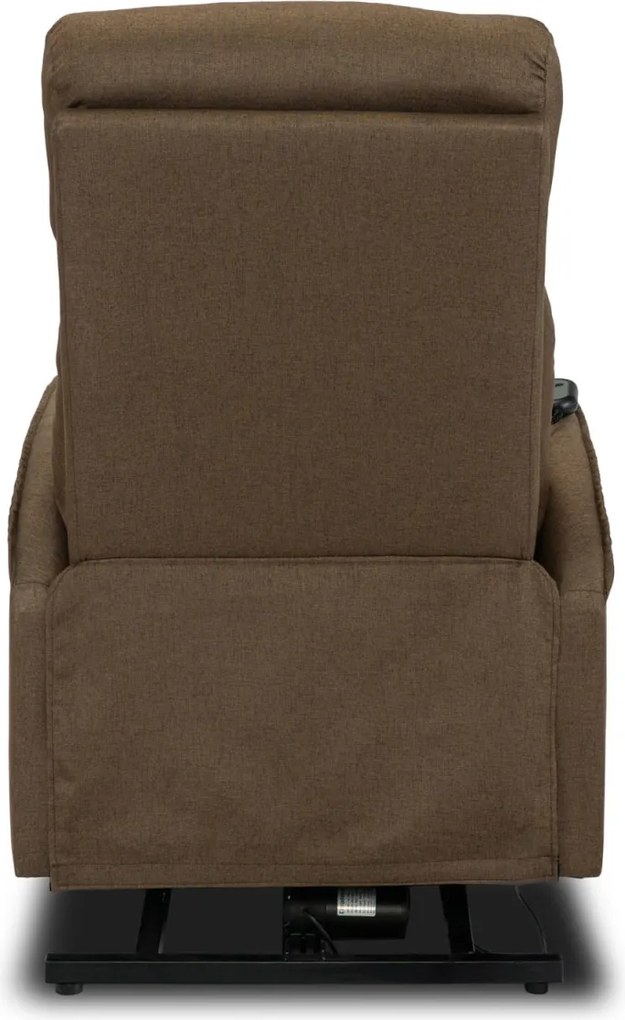 Elektromos relax fotel felállást segítő funkcióval barna – COLTON