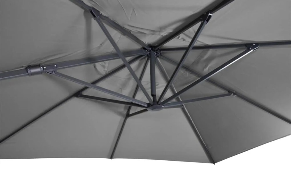Virgo Flex napernyő 3x3 m szürke + keresztállvány