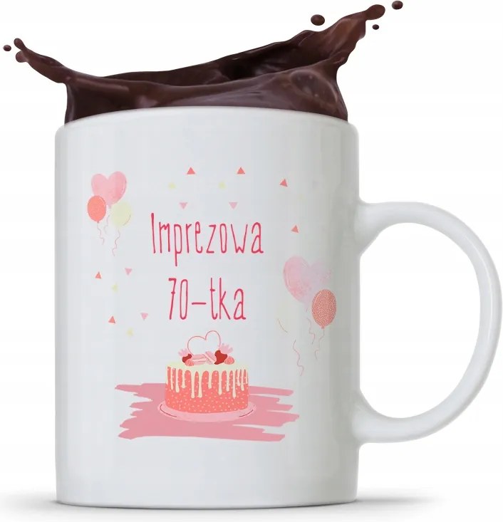 Bögre Tökéletes Ajándék Születésnapra 70 70-es 70-es évek fotónyomtatással