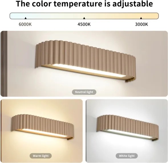 BRILAGI - LED dimmelhető fali lámpa FALCON MODERN LED/14W/230V 40 cm bézs + távirányító