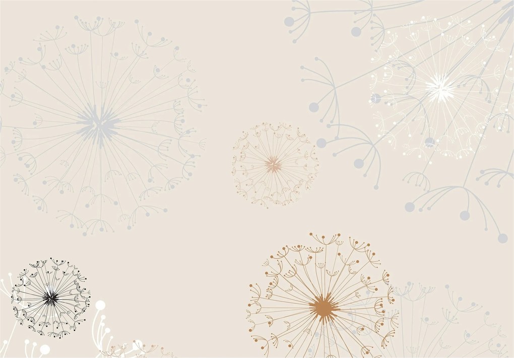 Fotótapéta Pitypangok A természet finomsága pasztell háttér vinil 416x254 +ragasztó