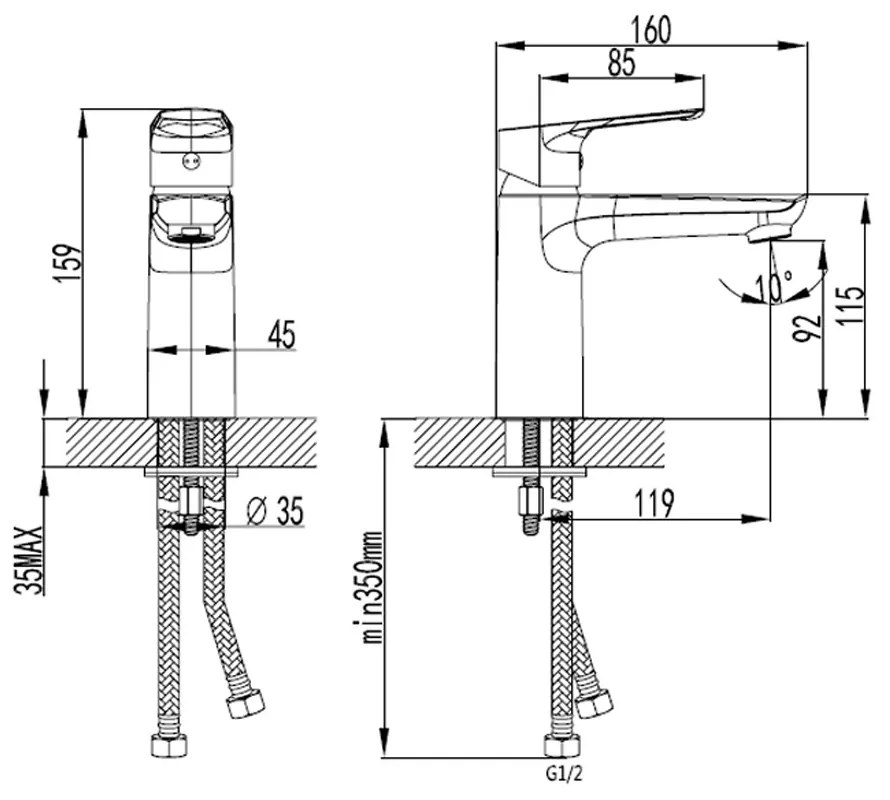 Altus mosdó csaptelep