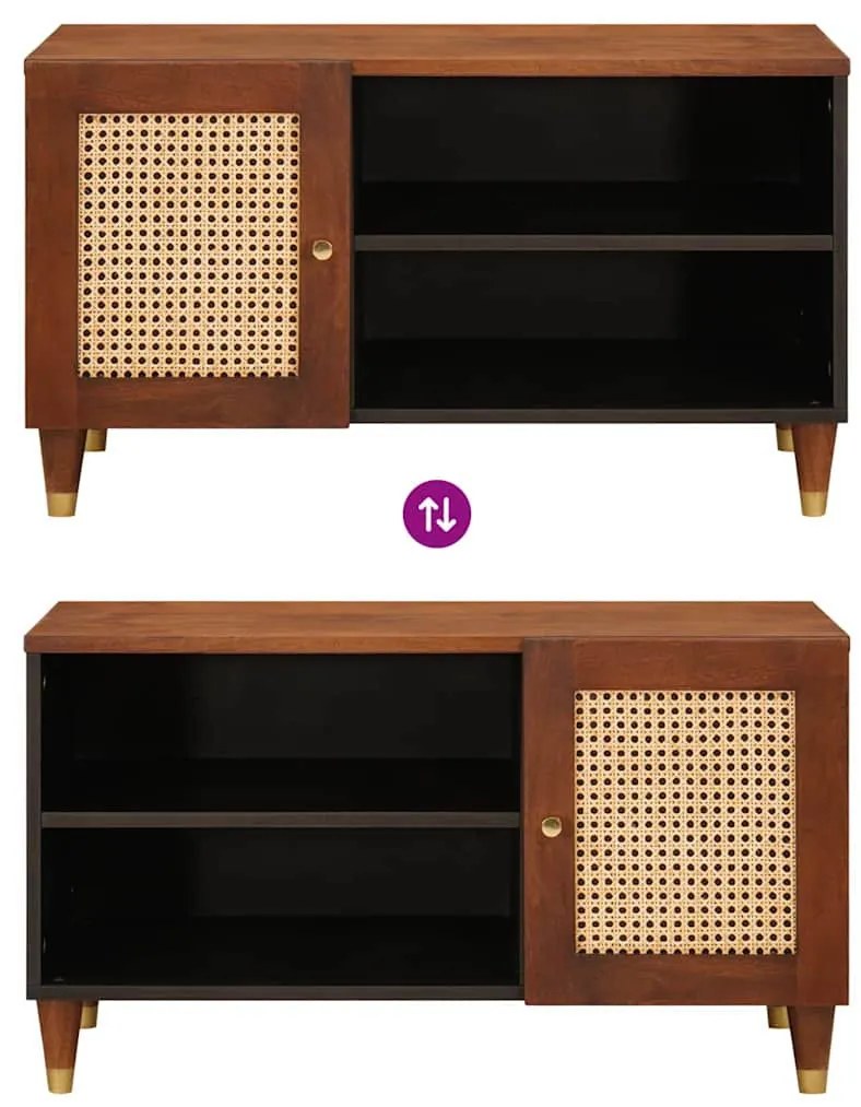 Média tárolószekrények és állványok Barna 80 x 31.5 x 46 cm