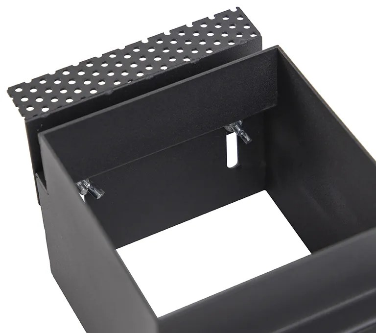 Beépített spotlámpa fekete GU10 AR70 keret nélküli - Oneon