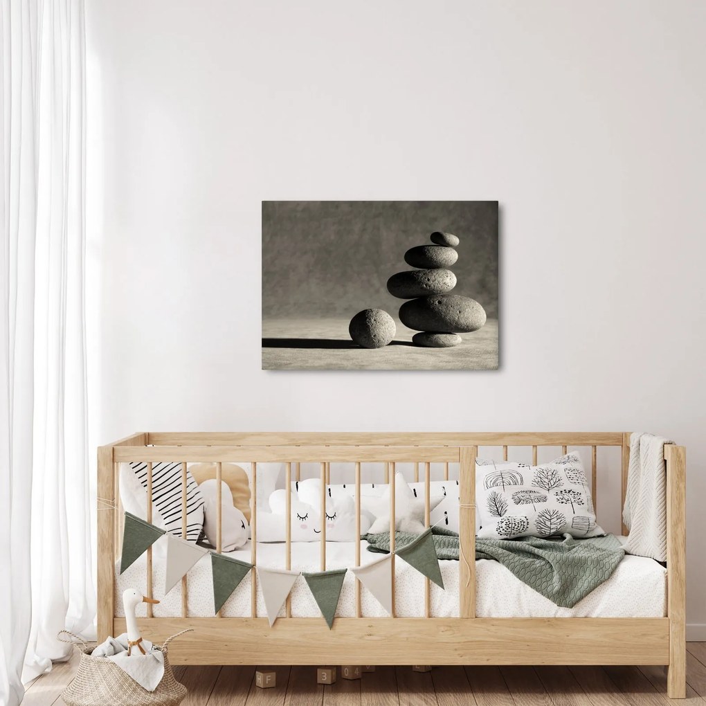Kép - Szürke kövek (70x50 cm)