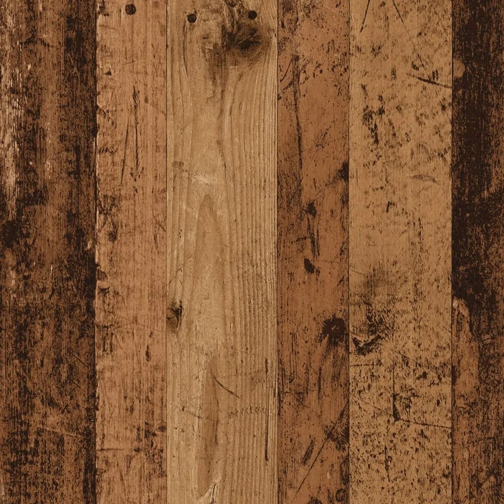 antik fa színű szerelt fa tálalószekrény 100 x 36 x 60 cm