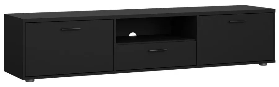 Fekete TV-állvány 177x38 cm Media – Tvilum