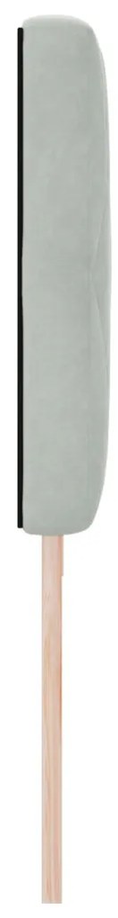 LED ágytámla LED -es lámpákkal Világosszürke 200 cm Poliészter