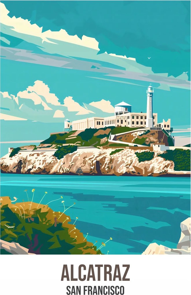 Poszter 15x20cm Alcatraz