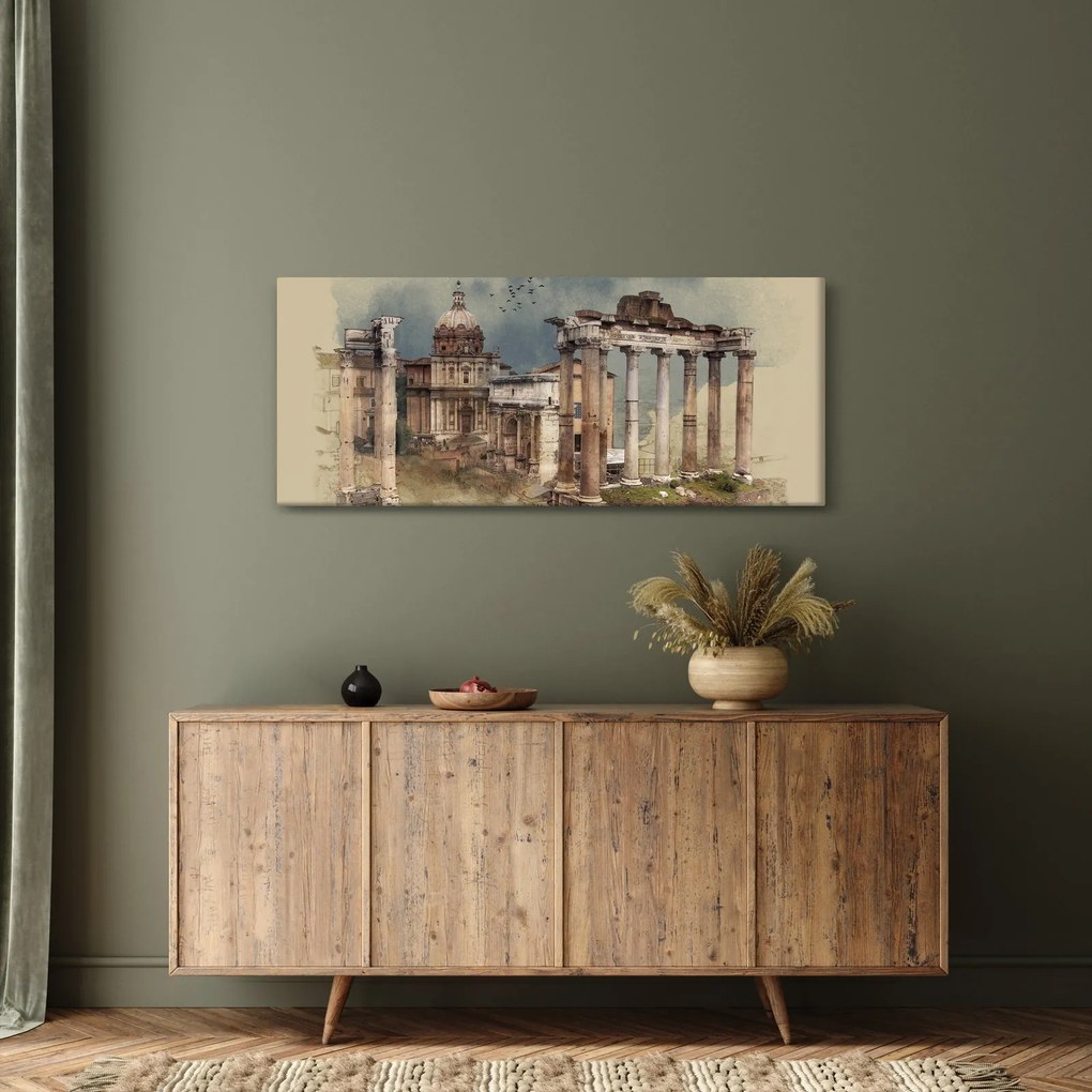 Kép - Forum Romanum, Róma, Olaszország (120x50 cm)