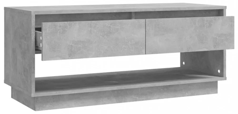 betonszürke szerelt fa TV-szekrény 102x41x44 cm