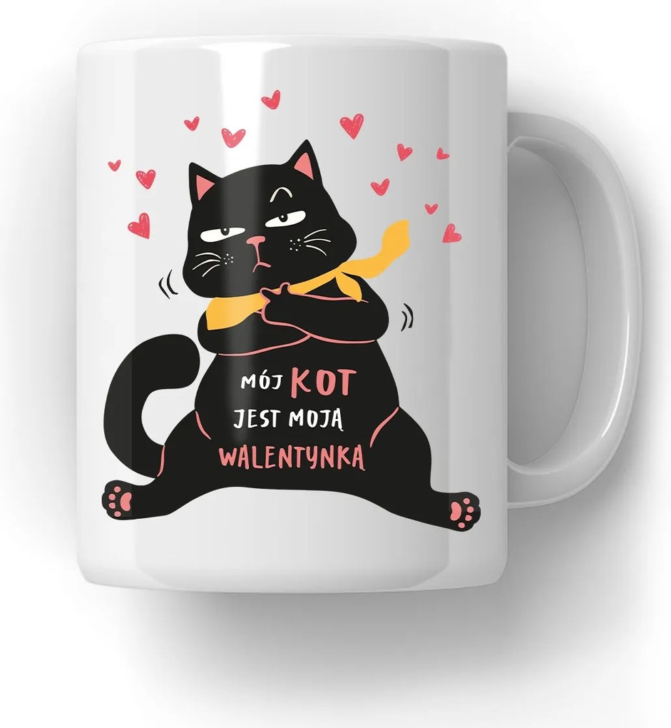 Bögre Az én macskám Az én Valentin-napom Ajándék Macska Ajándék