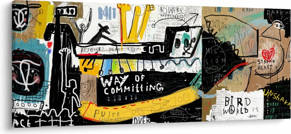 Festmény - Graffiti (120x50 cm)