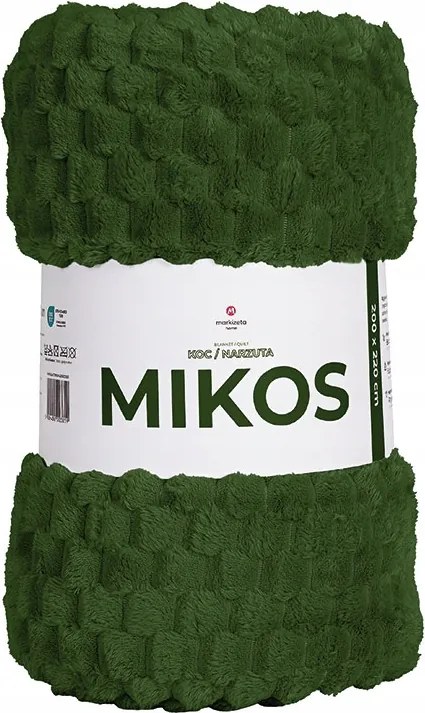Mikos Dekoratív takaró, 160x200cm, 010 sötét zöld