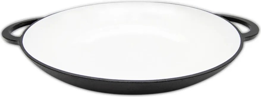 Zománcozott Öntöttvas Serpenyő Paella Grill Sütőhöz 35 CM