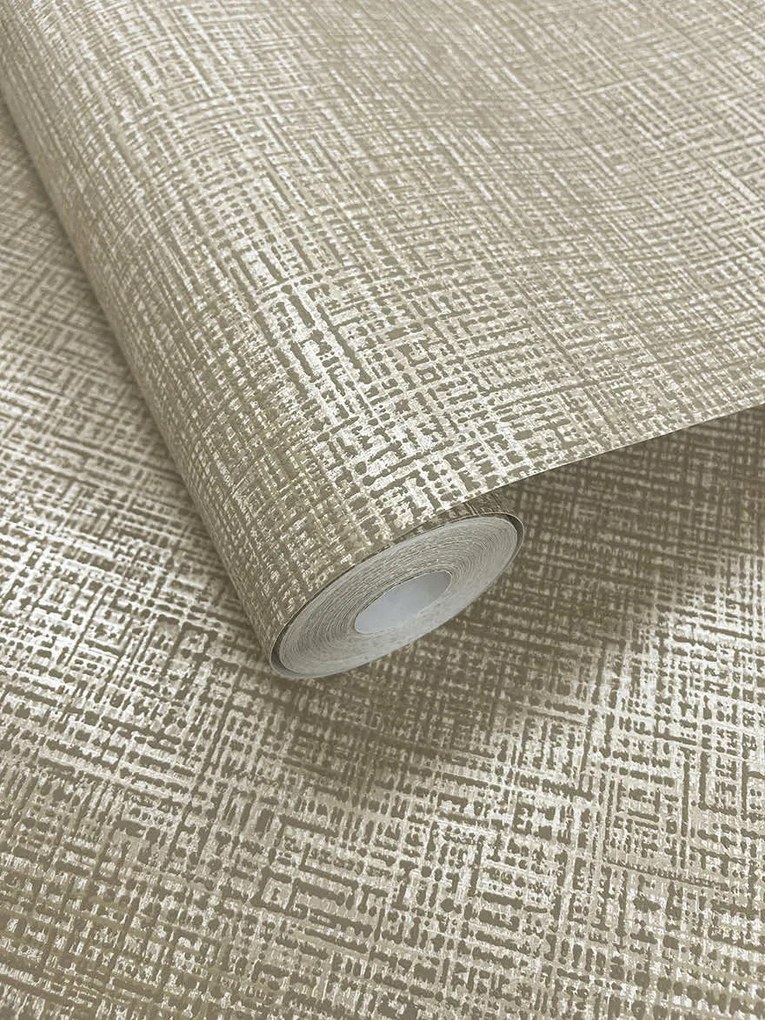 Holden Decor Essence Brocade krém fémhatású szövet hatású vlies tapéta – 66290
