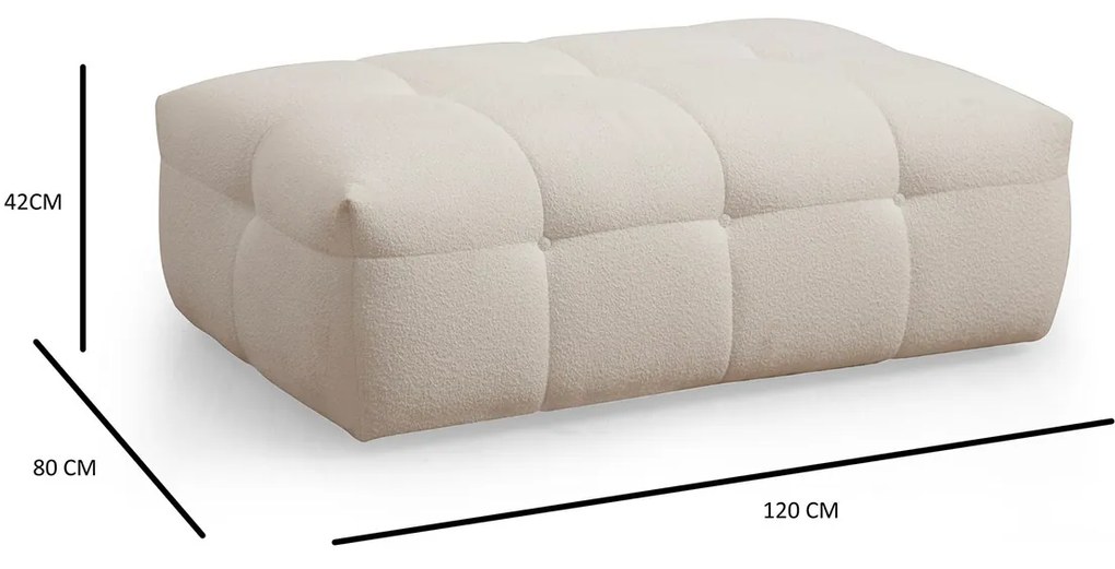 Cady Ottoman Beige zsámoly