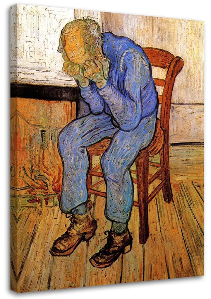 Gario Vászonkép Öregember szomorúságban - Vincent van Gogh reprodukció Méret: 70 x 100 cm