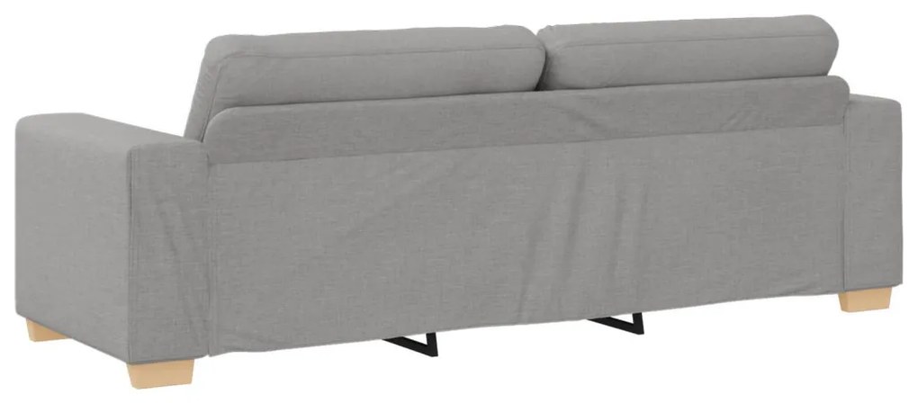 3-Fős Kanapé Felhő Szürke 180 cm Textil