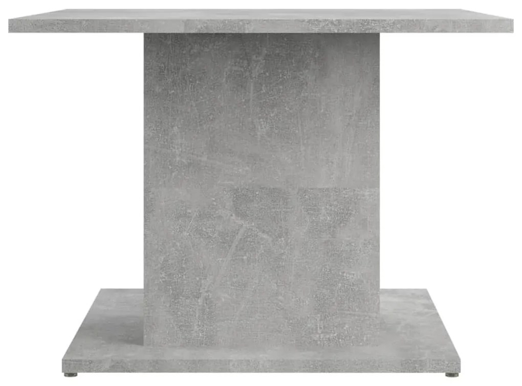 Betonszürke szerelt fa dohányzóasztal 55,5x55,5x40 cm
