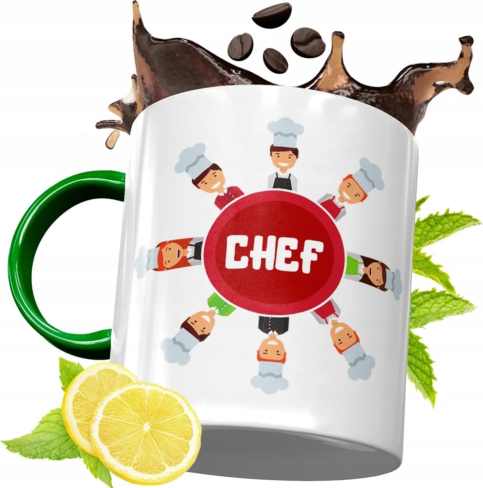 Zöld Bögre Szakácsnak Tökéletes Ajándék fényképes nyomtatással