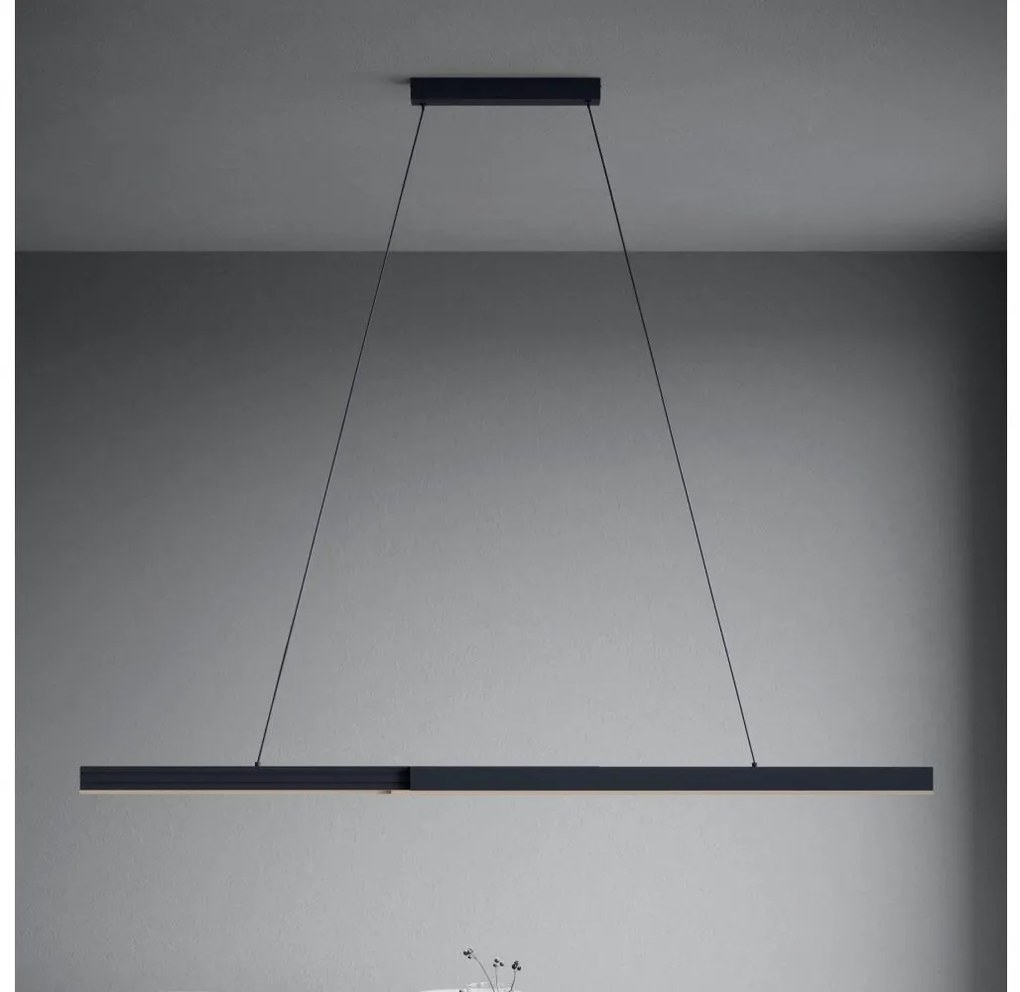 Eglo 390368 - MONTEBUONO LED 20W 230V 3000K fekete dimmelhető függeszték