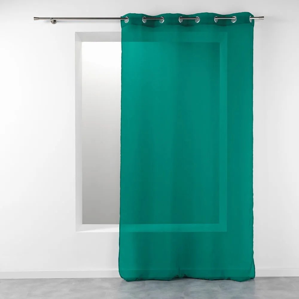 Zöld fényáteresztő függöny 140x280 cm Telma – douceur d'intérieur