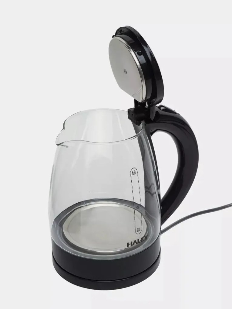HAEGER PRÉMIUM 2 LITERES ÜVEG VÍZFORRALÓ 2000W - LEDES - RENDKÍVÜL GYORS!